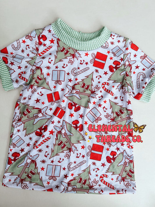 4T Christmas Trees Track Tee